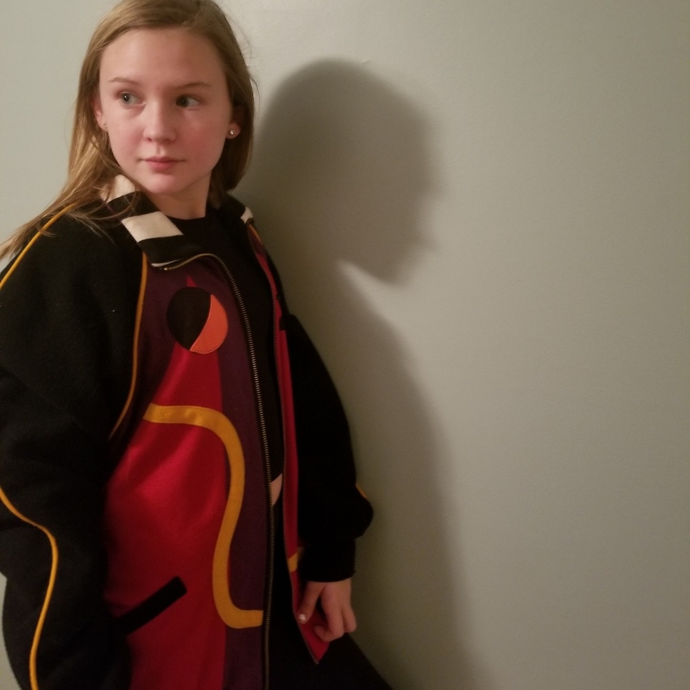 80s felt bomber